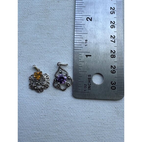 Vintage Sterling Silver Pendants Lot of 2 - Picture 3 of 4